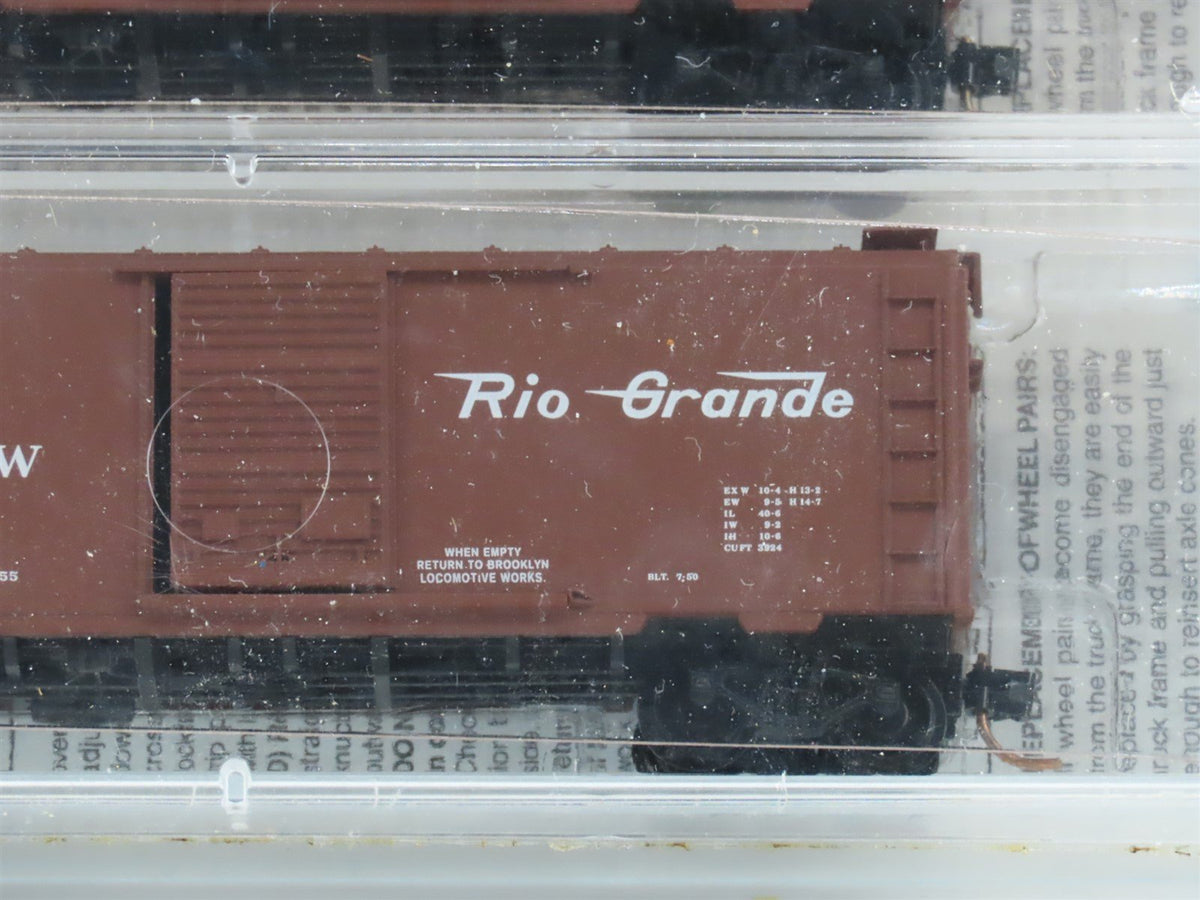 N Scale Micro-Trains MTL BLW 20000-1 D&amp;RGW Rio Grande 40&#39; Box Car 3-Pack Sealed