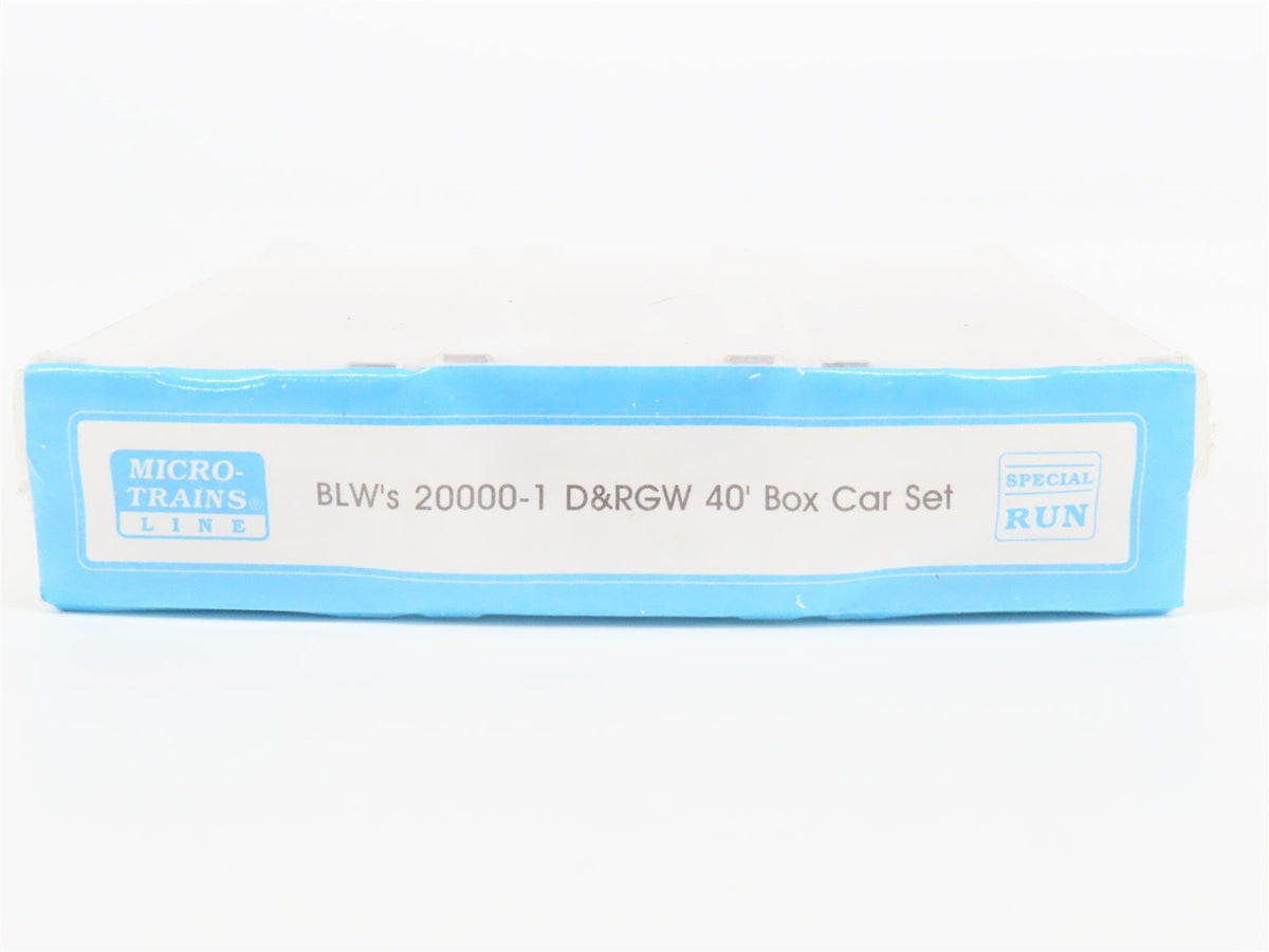 N Scale Micro-Trains MTL BLW 20000-1 D&amp;RGW Rio Grande 40&#39; Box Car 3-Pack Sealed