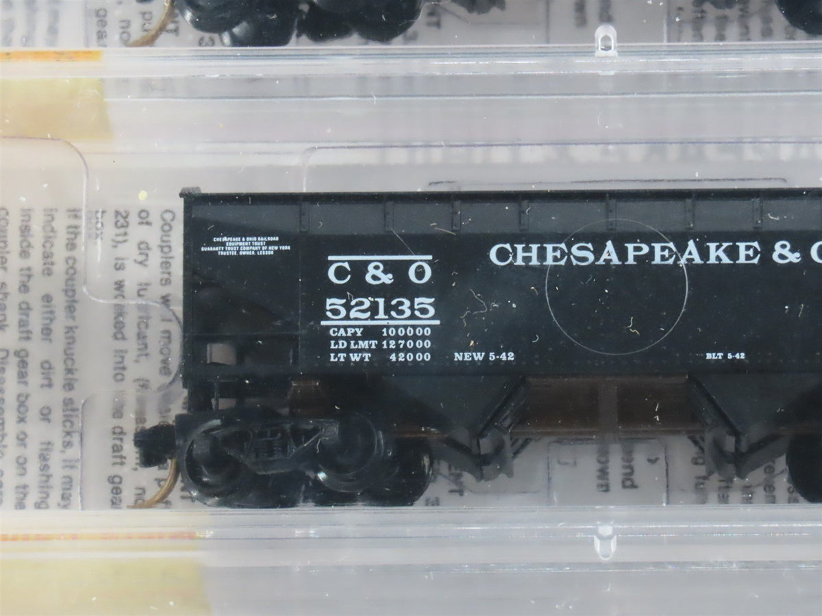 N Micro-Trains MTL 86012-2 C&amp;O Chesapeake &amp; Ohio 2-Bay Hopper 3-Pack Sealed