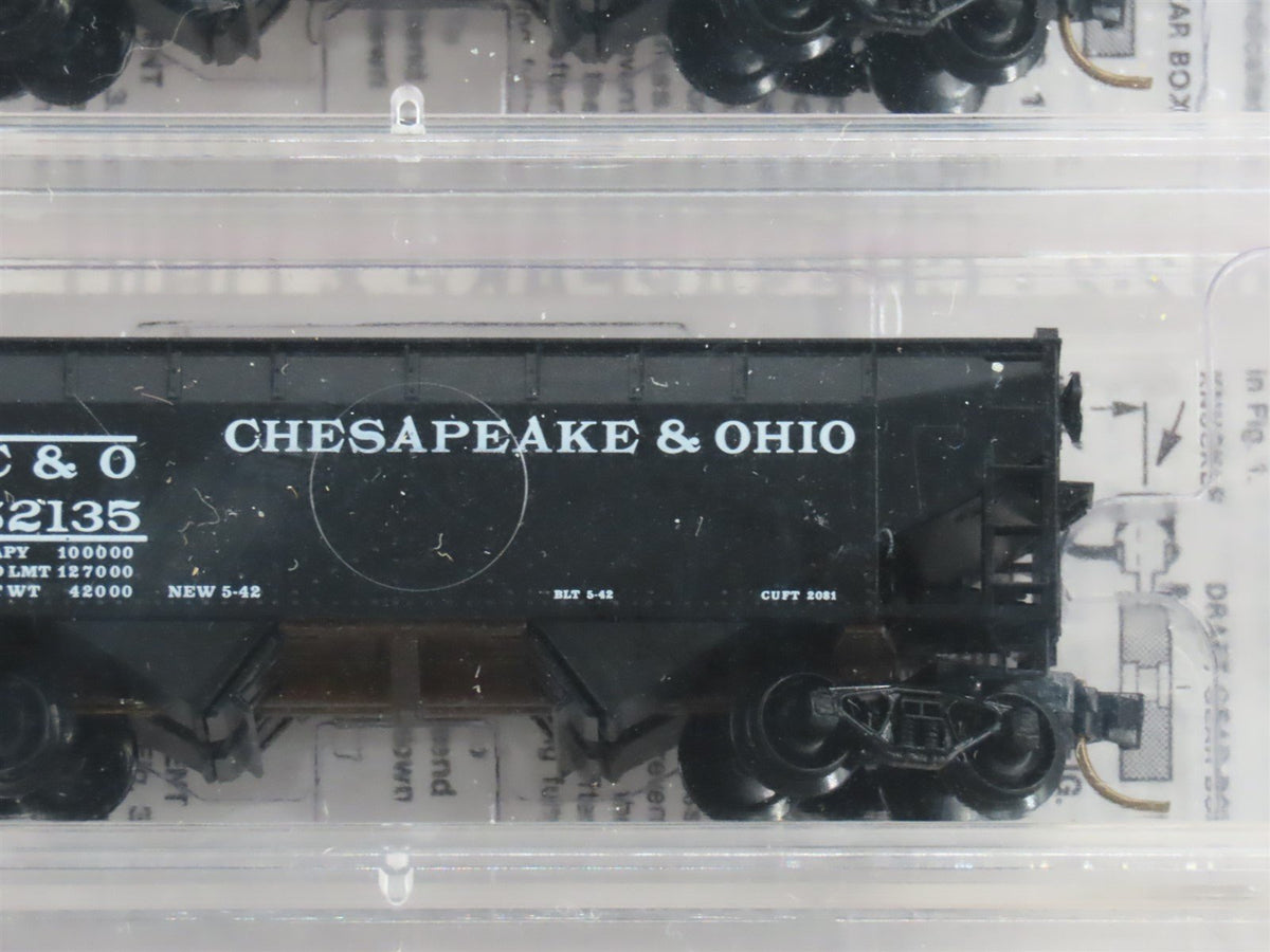 N Micro-Trains MTL 86012-2 C&amp;O Chesapeake &amp; Ohio 2-Bay Hopper 3-Pack Sealed