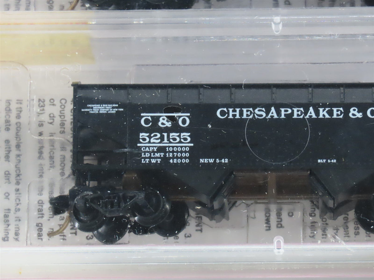 N Micro-Trains MTL 86012-2 C&amp;O Chesapeake &amp; Ohio 2-Bay Hopper 3-Pack Sealed