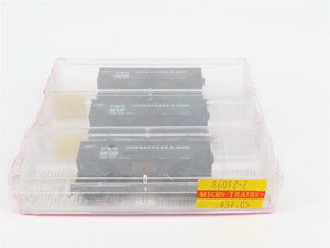 N Micro-Trains MTL 86012-2 C&O Chesapeake & Ohio 2-Bay Hopper 3-Pack Sealed