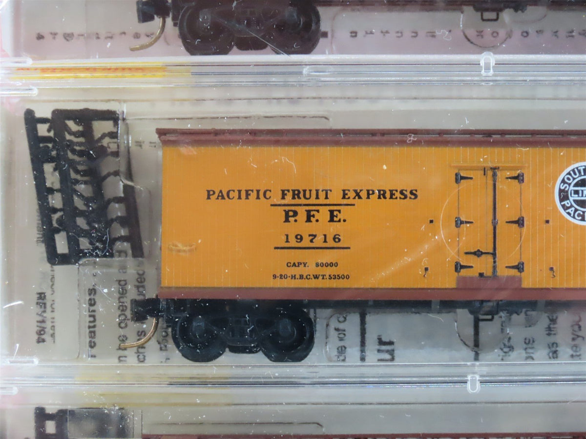 N Micro-Trains MTL 47062 SP UP PFE Pacific Fruit Express Reefer 3-Pack Sealed