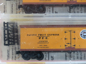 N Micro-Trains MTL 47062 SP UP PFE Pacific Fruit Express Reefer 3-Pack Sealed