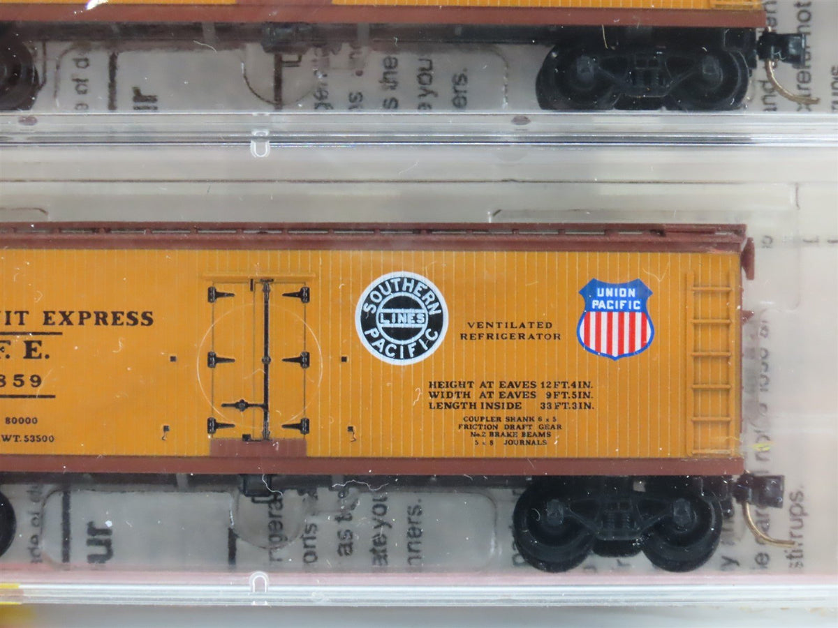 N Micro-Trains MTL 47062 SP UP PFE Pacific Fruit Express Reefer 3-Pack Sealed