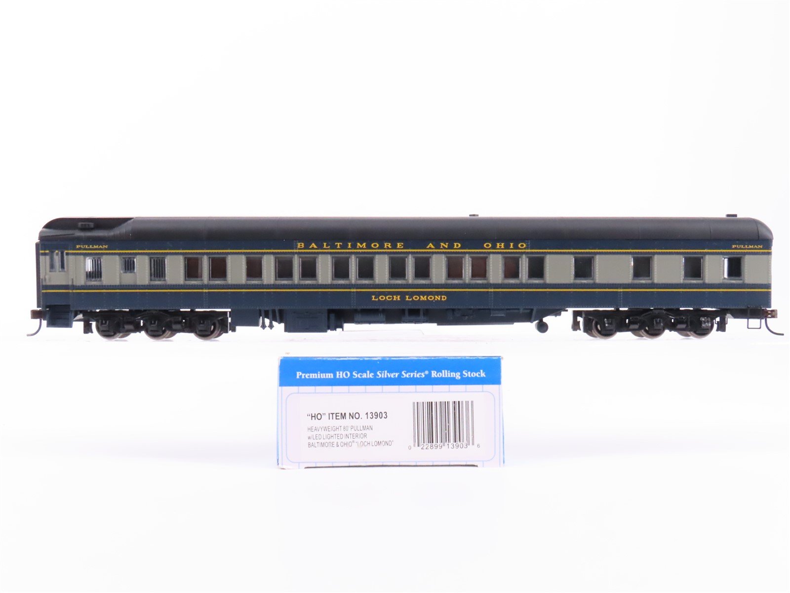 HO Scale Bachmann 13903 B&O Railway HW 80' Pullman Passenger Car "Loch Lomond"