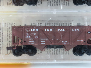 N Scale Micro-Trains MTL 57032 LV Lehigh Valley 2-Bay Open Hopper 3-Pack Sealed