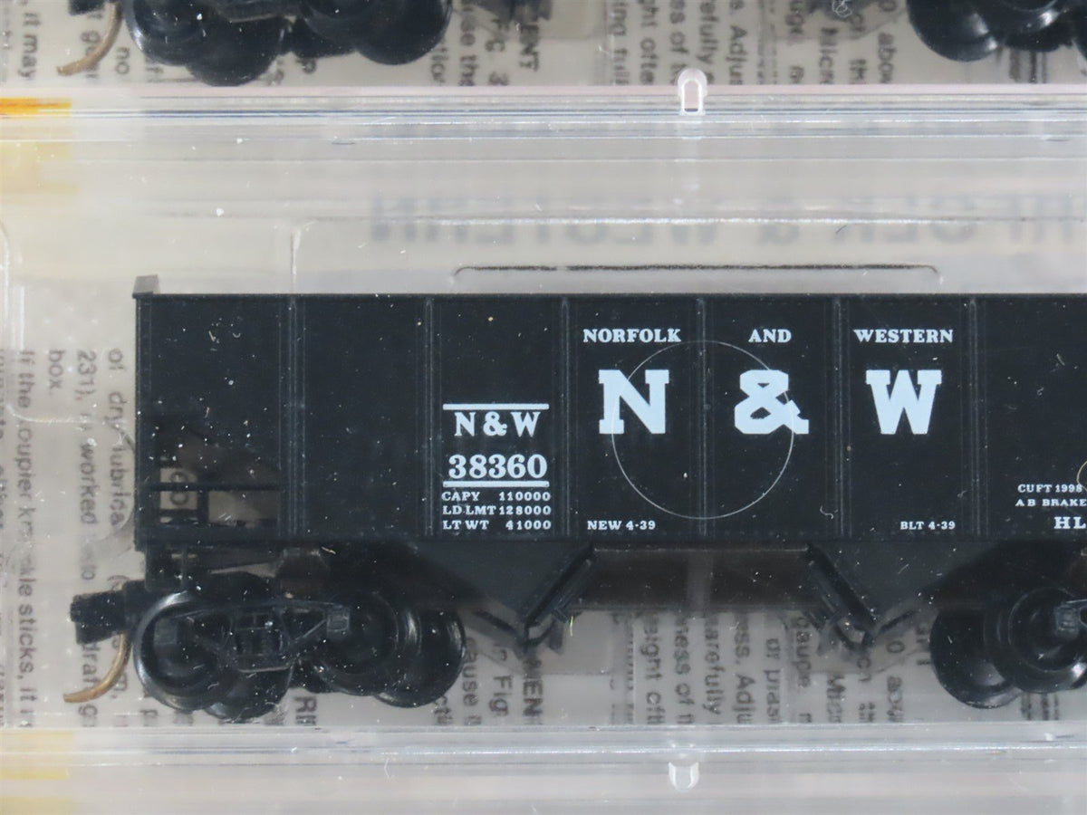 N Scale Micro-Trains MTL 91012 N&amp;W Norfolk &amp; Western 2-Bay Hopper 3-Pack Sealed