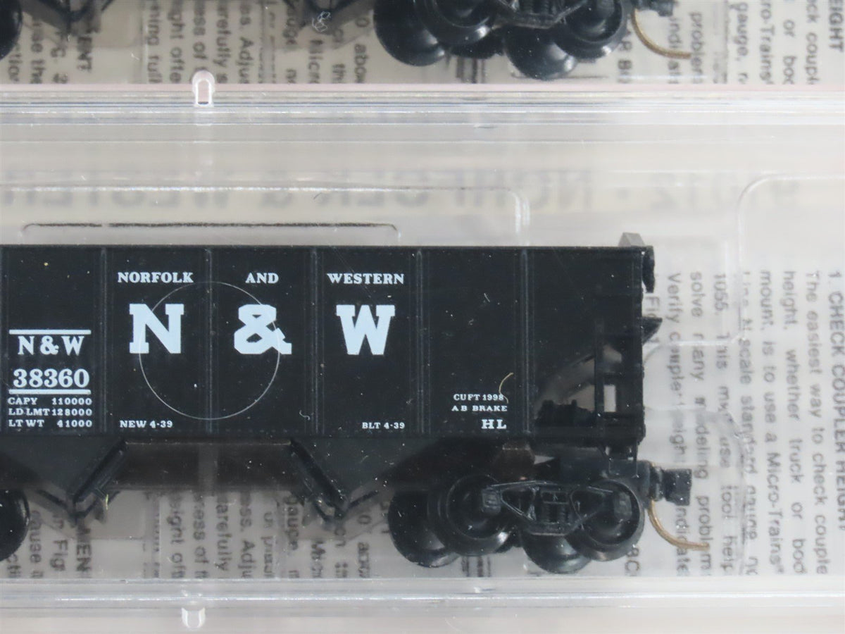 N Scale Micro-Trains MTL 91012 N&amp;W Norfolk &amp; Western 2-Bay Hopper 3-Pack Sealed