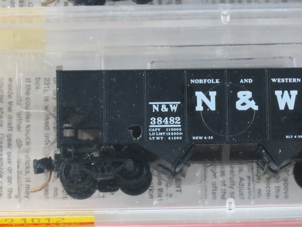 N Scale Micro-Trains MTL 91012 N&amp;W Norfolk &amp; Western 2-Bay Hopper 3-Pack Sealed