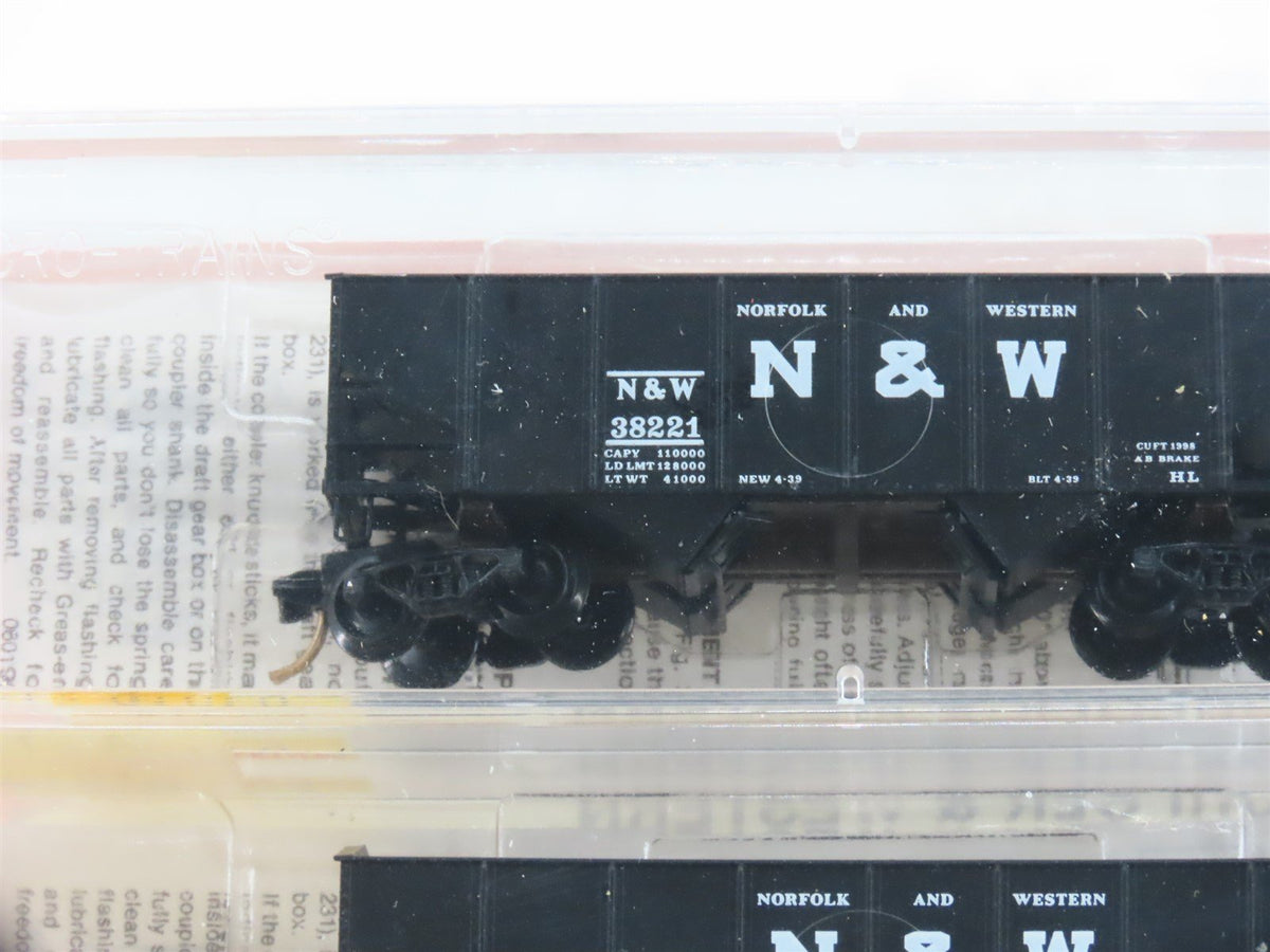 N Scale Micro-Trains MTL 91012 N&amp;W Norfolk &amp; Western 2-Bay Hopper 3-Pack Sealed