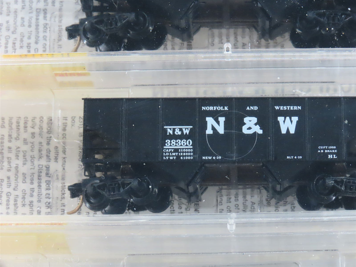 N Scale Micro-Trains MTL 91012 N&amp;W Norfolk &amp; Western 2-Bay Hopper 3-Pack Sealed