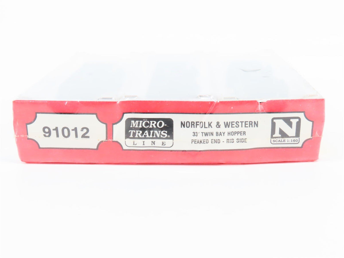 N Scale Micro-Trains MTL 91012 N&amp;W Norfolk &amp; Western 2-Bay Hopper 3-Pack Sealed