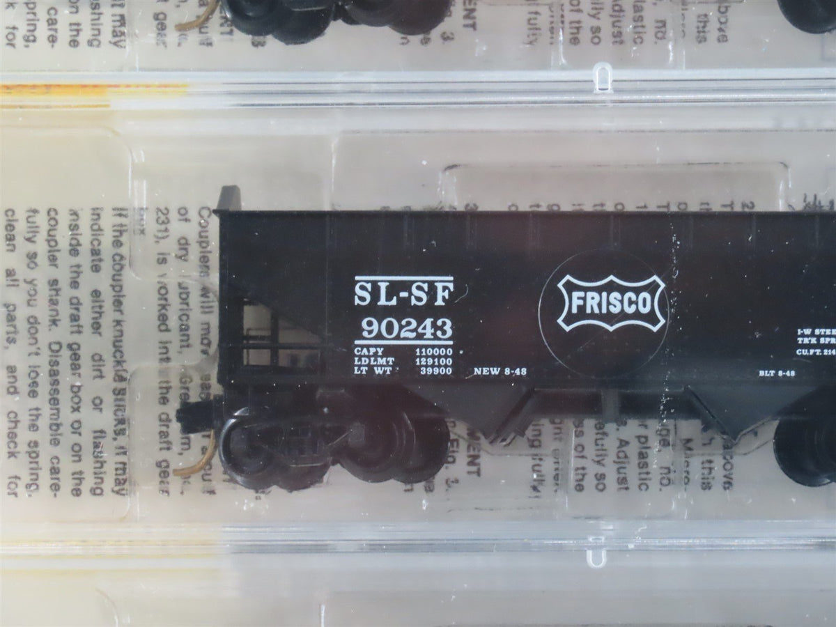 N Scale Micro-Trains MTL 88012 SL-SF Frisco Railroad 2-Bay Hopper 3-Pack Sealed