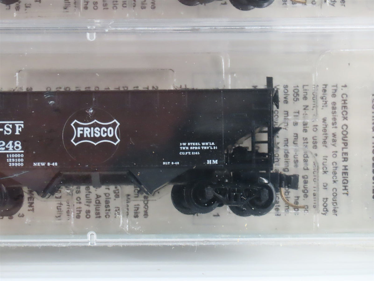 N Scale Micro-Trains MTL 88012 SL-SF Frisco Railroad 2-Bay Hopper 3-Pack Sealed