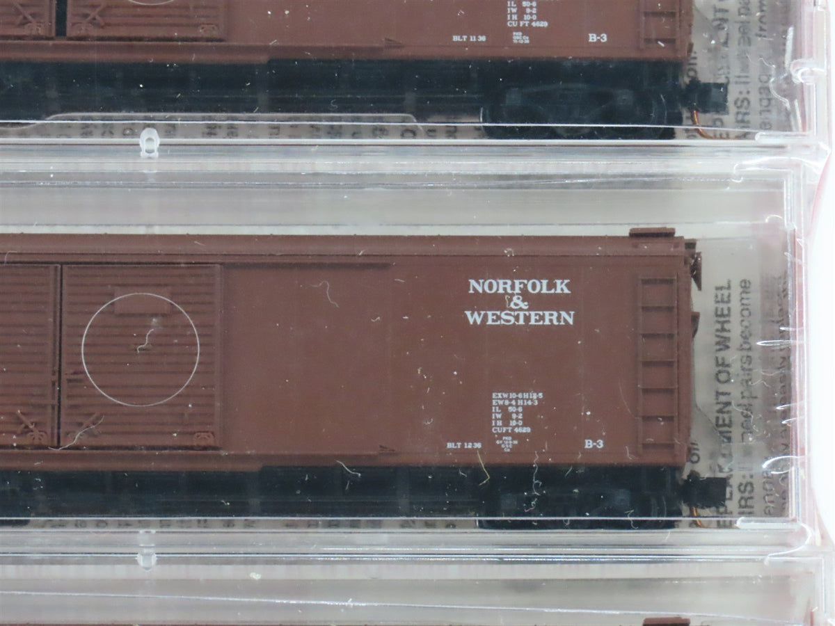 N Scale Micro-Trains MTL Special Run N&amp;W Norfolk &amp; Western Box Car 3-Pack Sealed