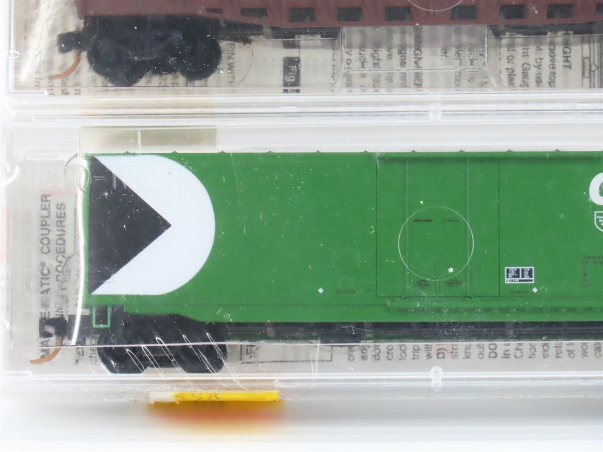 N Scale Micro-Trains MTL CP/GTW Railroad Gondola &amp; Box Cars 3-Pack Sealed