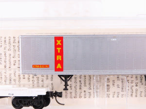 N Kadee Micro-Trains MTL 64010 ATSF TOFC Flat Car #293131 w/Custom XTRA Trailer