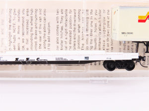 N Kadee Micro-Trains MTL 64010 ATSF TOFC Flat Car #293133 w/Custom SBD Trailer