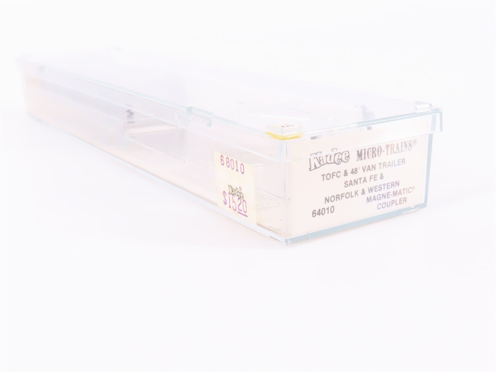 N Kadee Micro-Trains MTL 64010 ATSF TOFC Flat Car #293261 w/45' N&W Trailer