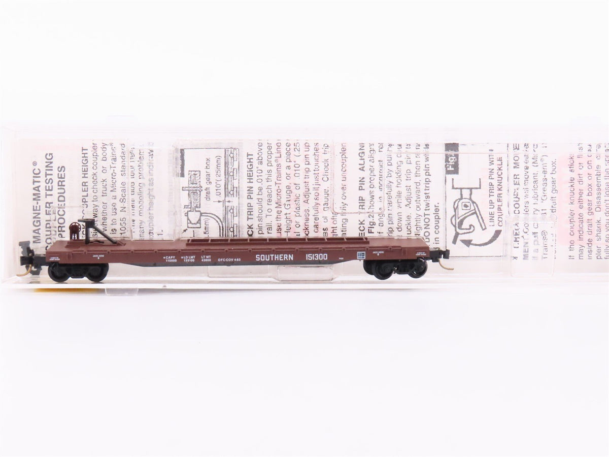 N Scale Micro-Trains MTL 64030 SOU Southern 57&#39;6&quot; TOFC Flat Car #151300