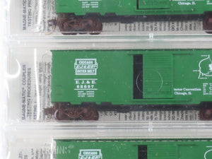 N Scale Micro-Trains MTL NSC EJ&E Elgin Joliet & Eastern Box Car 5-Pack Sealed