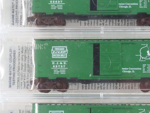 N Scale Micro-Trains MTL NSC EJ&E Elgin Joliet & Eastern Box Car 5-Pack Sealed