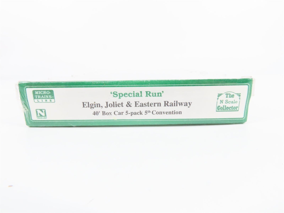 N Scale Micro-Trains MTL NSC EJ&amp;E Elgin Joliet &amp; Eastern Box Car 5-Pack Sealed