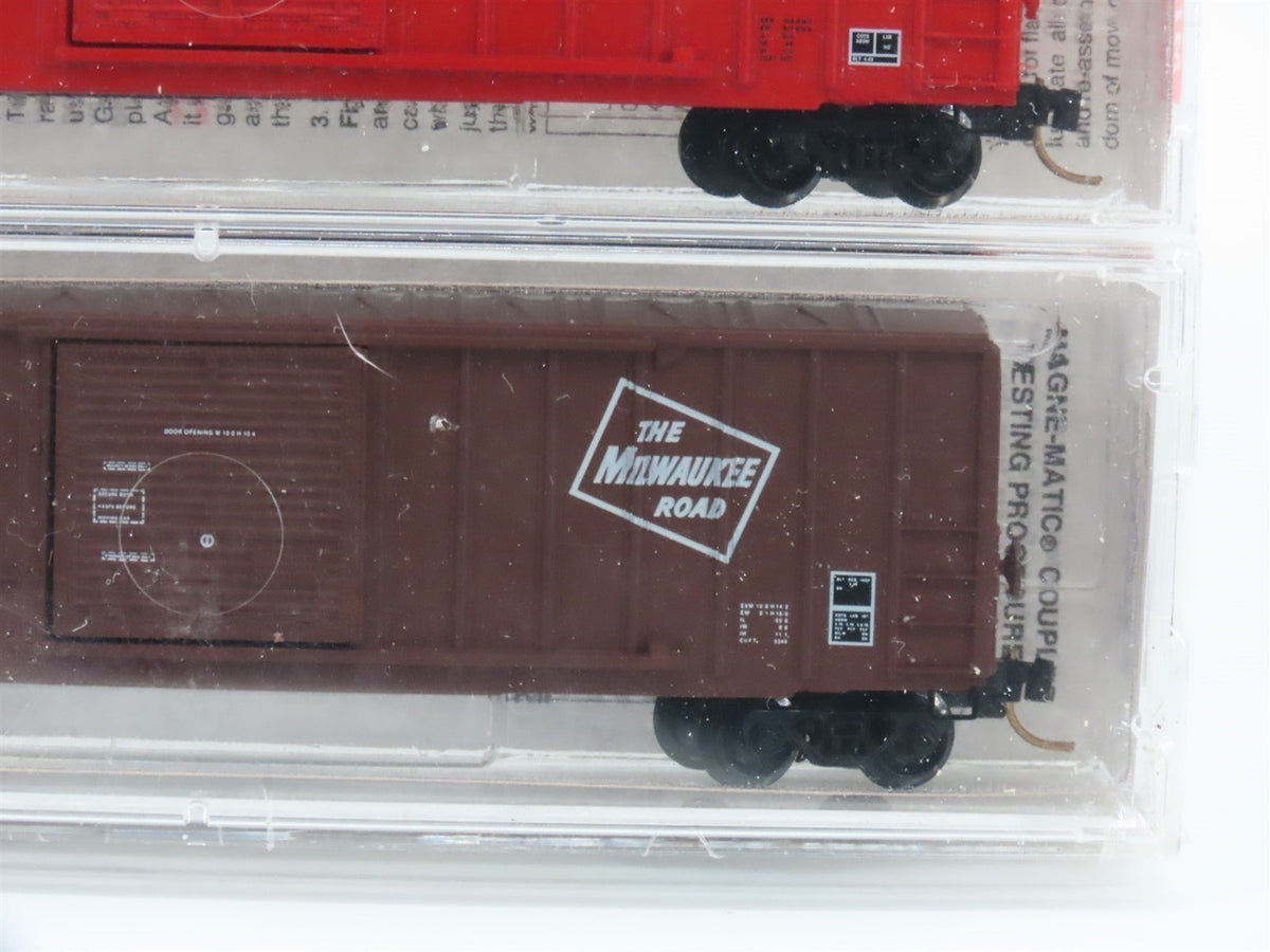 N Scale Micro-Trains MTL 19993 L&amp;N/WM/PRR/SM/MILW 50&#39; Box Cars 5-Pack Sealed