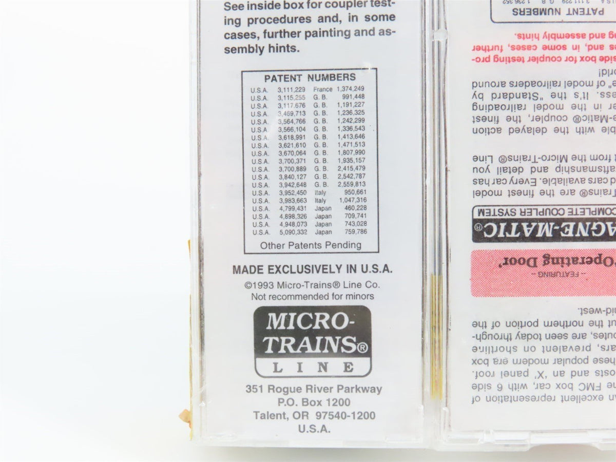 N Scale Micro-Trains MTL 19993 L&amp;N/WM/PRR/SM/MILW 50&#39; Box Cars 5-Pack Sealed