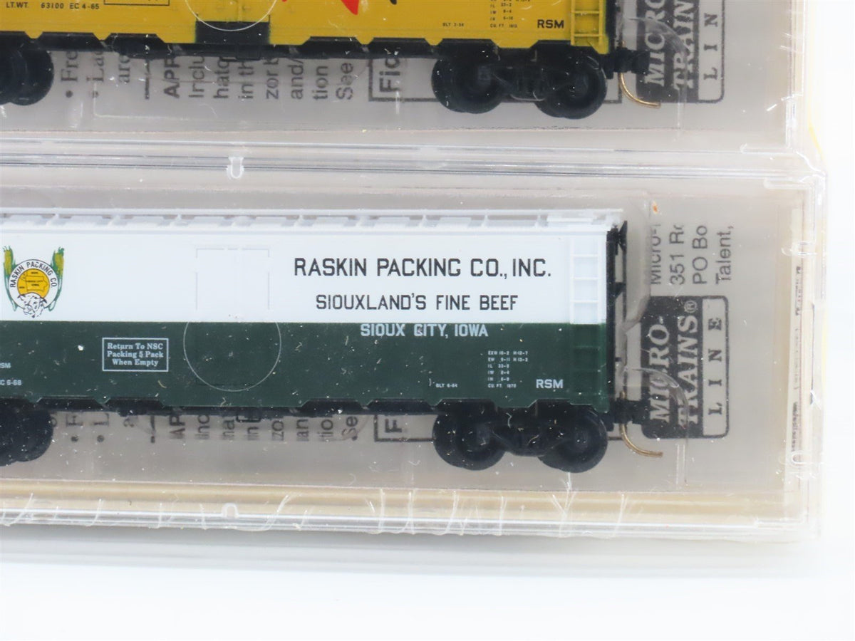 N Scale Micro-Trains MTL NSC Meat Packers 40&#39; Steel Ice Reefers 5-Pack Sealed