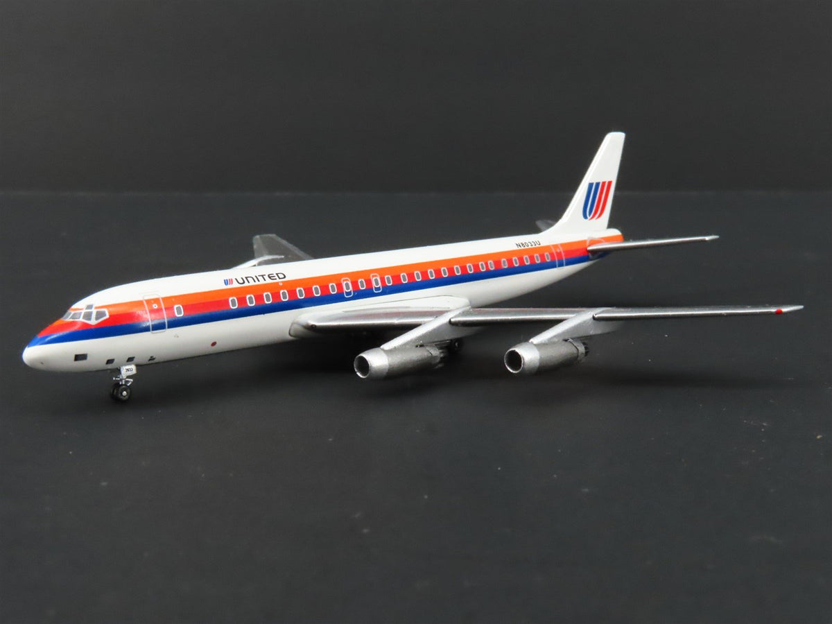 1:400 Scale Aero Classics Die-Cast United Douglas DC-8-21 Airliner #N8033U