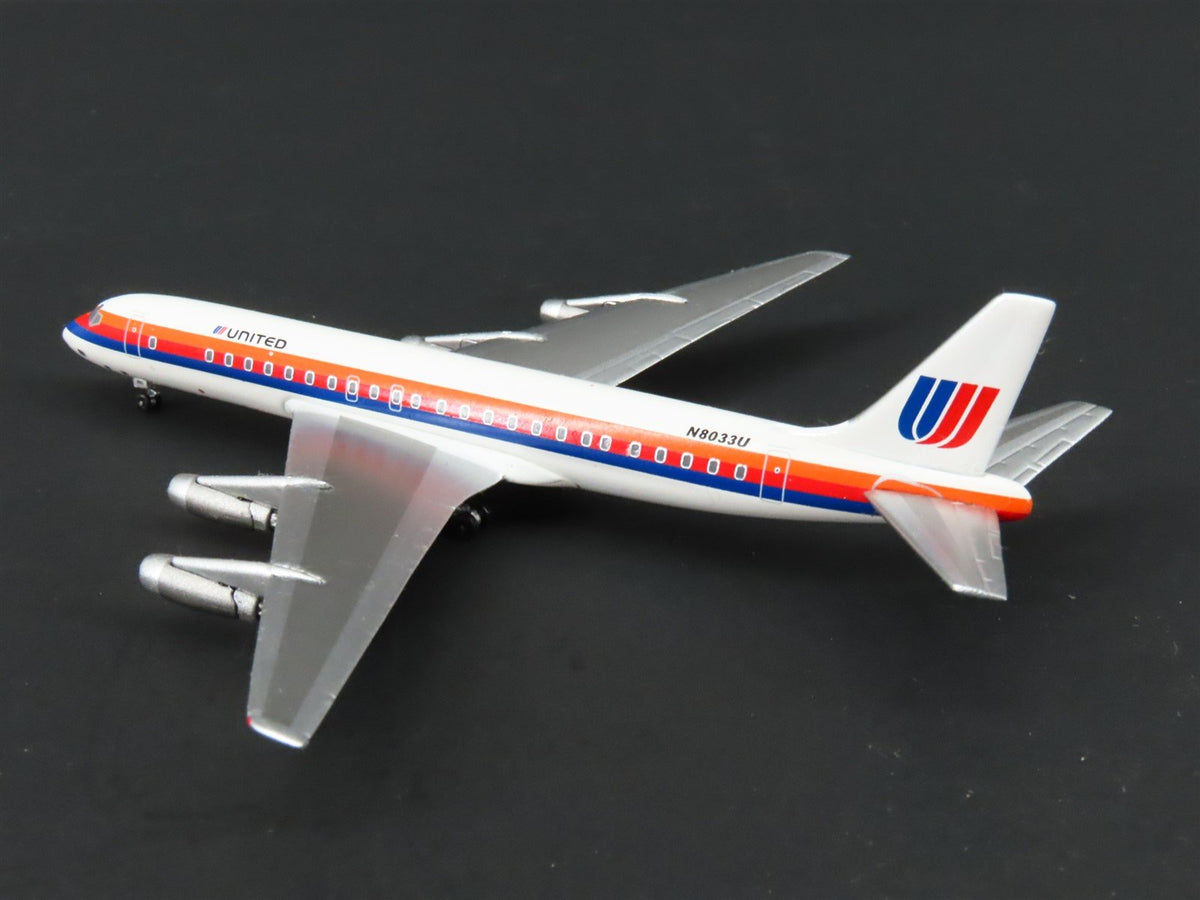 1:400 Scale Aero Classics Die-Cast United Douglas DC-8-21 Airliner #N8033U