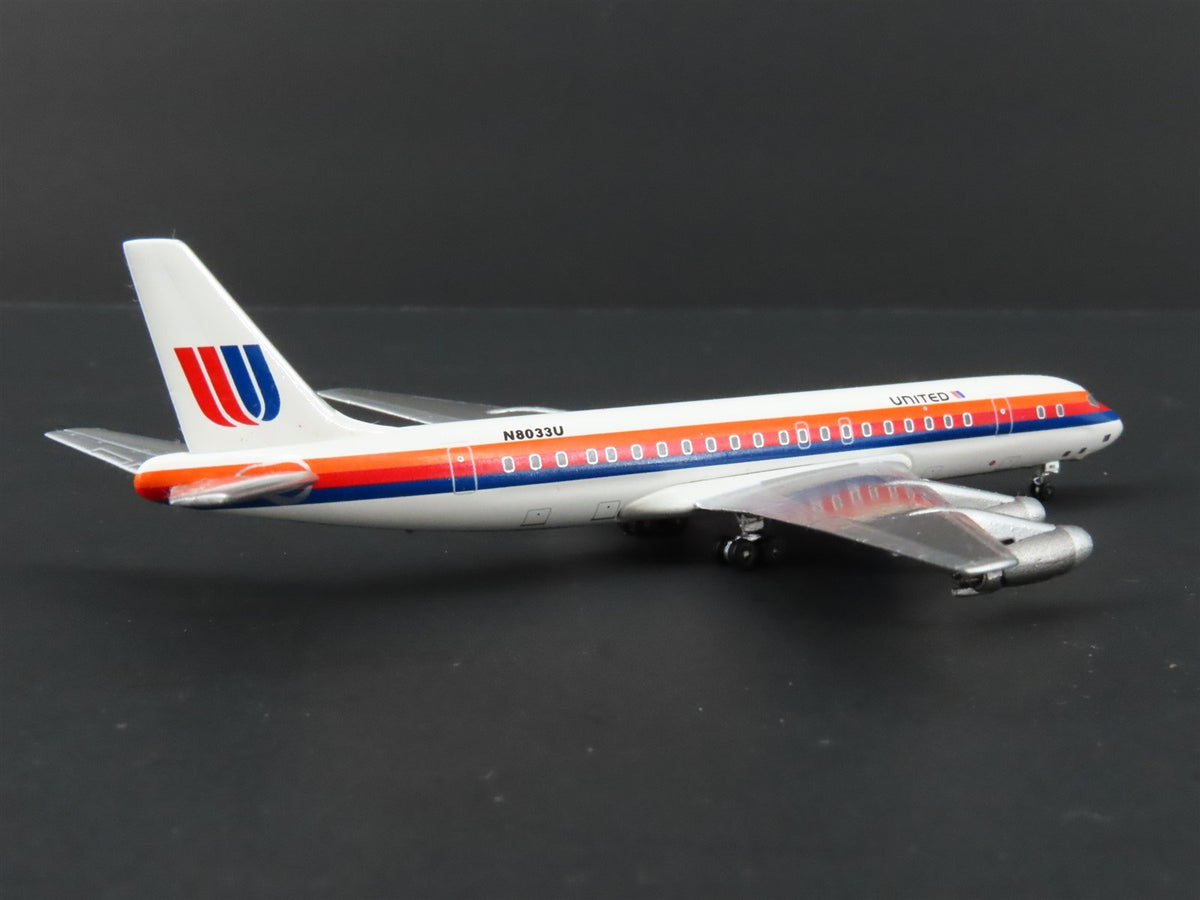 1:400 Scale Aero Classics Die-Cast United Douglas DC-8-21 Airliner #N8033U