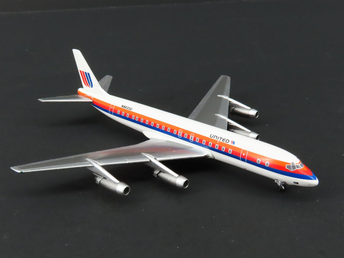 1:400 Scale Aero Classics Die-Cast United Douglas DC-8-21 Airliner #N8033U