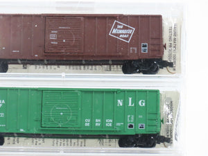 N Scale Micro-Trains MTL MILW/NLG/RI/MP/CNJ Gondolas & Box Cars 5-Pack Sealed