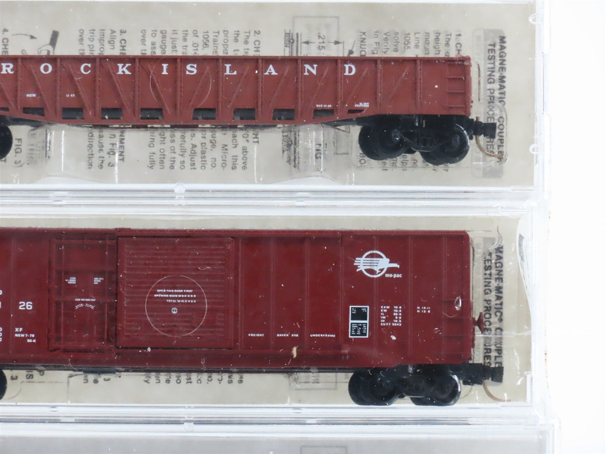 N Scale Micro-Trains MTL MILW/NLG/RI/MP/CNJ Gondolas &amp; Box Cars 5-Pack Sealed