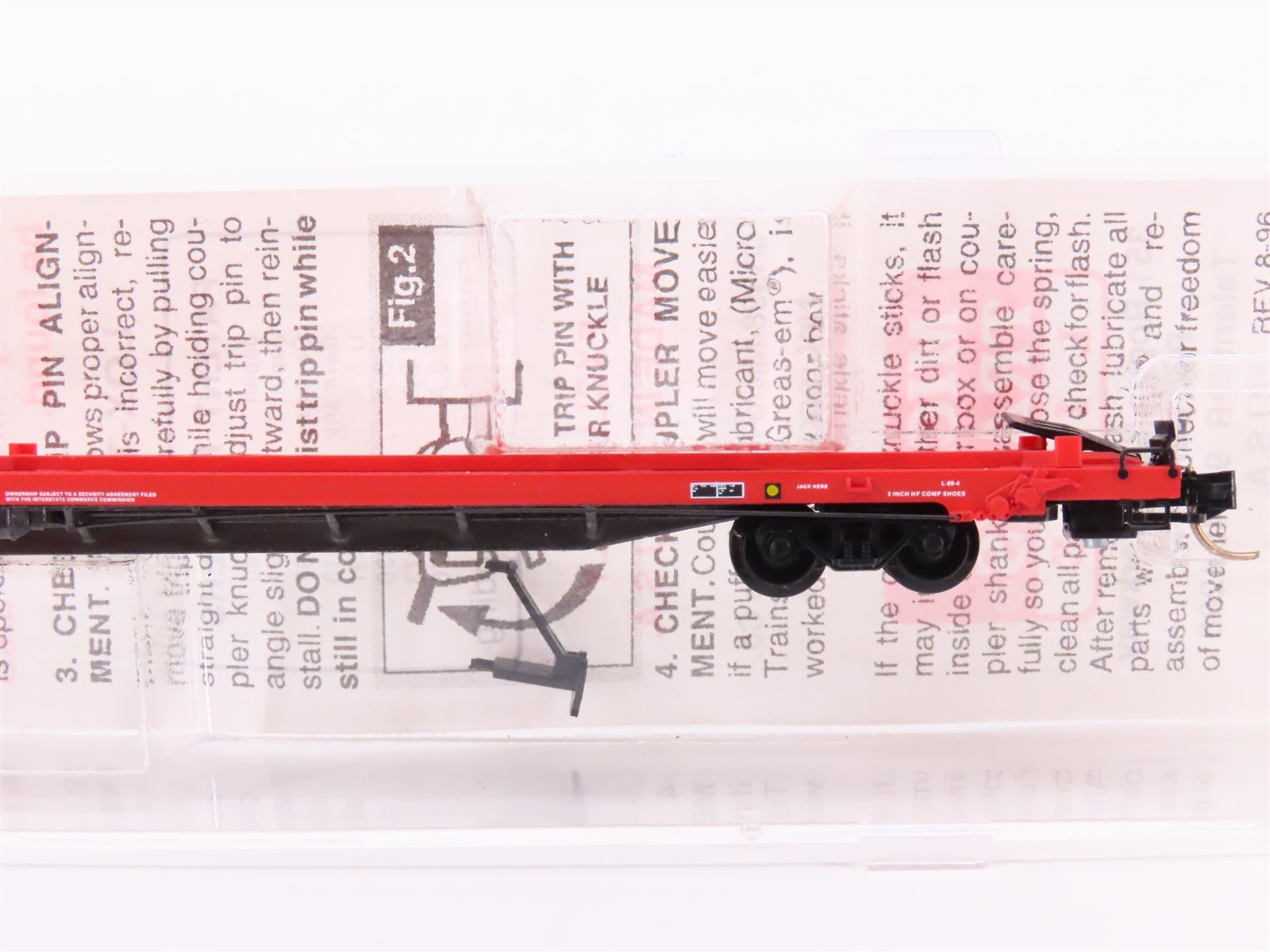 N Scale Micro-Trains MTL DTI Detroit Toledo & Ironton 89' TOFC Flat Car #90092