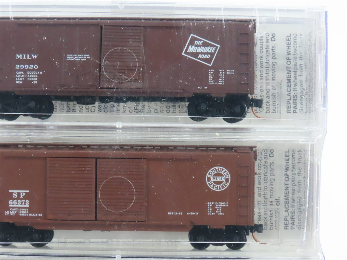 N Scale Micro-Trains MTL 22182 RI/SP/MILW/MP 30 Years 40&#39; Box Car 5-Pack Sealed