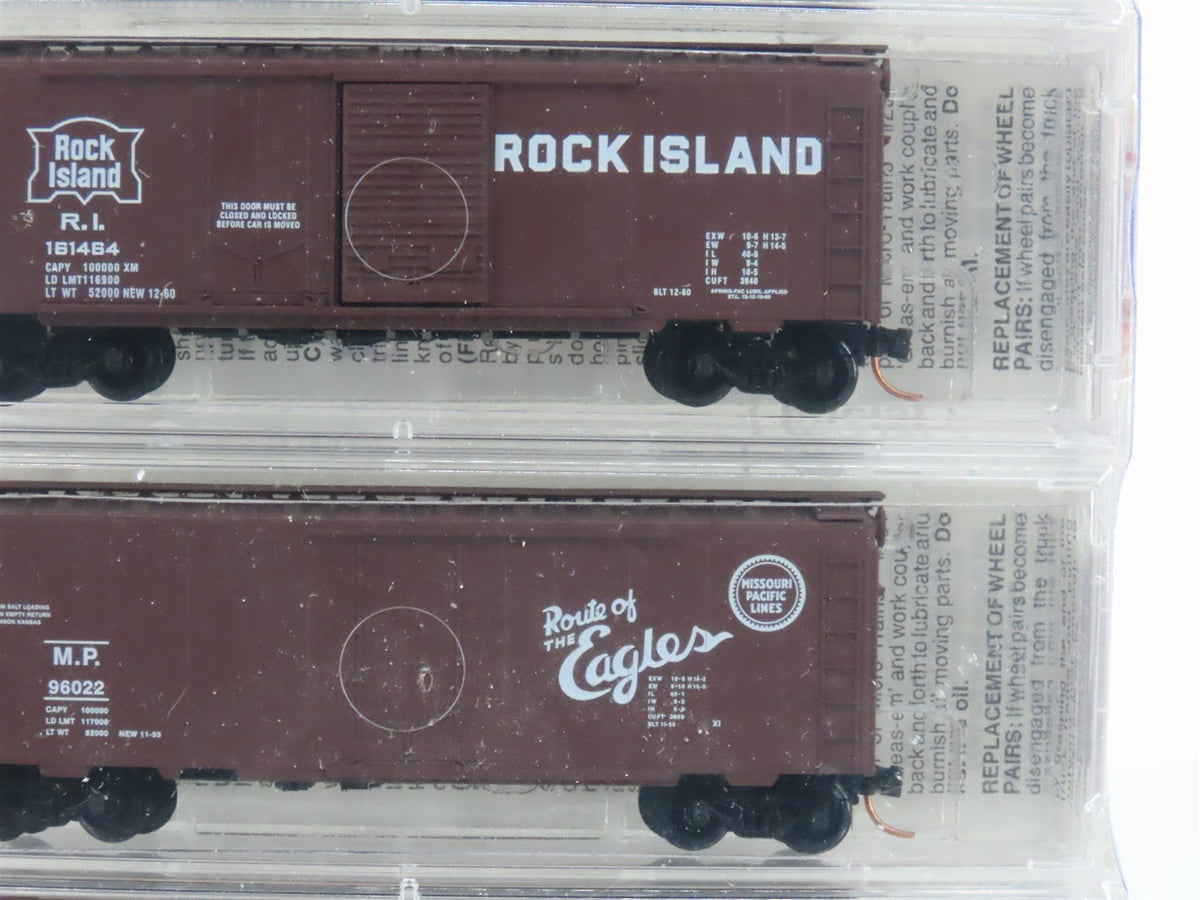 N Scale Micro-Trains MTL 22182 RI/SP/MILW/MP 30 Years 40&#39; Box Car 5-Pack Sealed