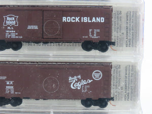 N Scale Micro-Trains MTL 22182 RI/SP/MILW/MP 30 Years 40' Box Car 5-Pack Sealed