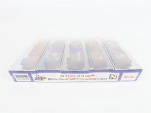 N Scale Micro-Trains MTL 22182 RI/SP/MILW/MP 30 Years 40' Box Car 5-Pack Sealed