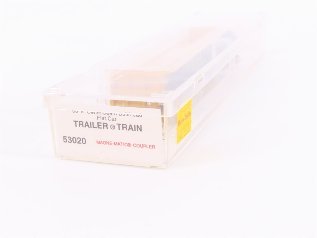 N Micro-Trains MTL 53020 TTZX Trailer Train 60&#39;8&quot; Centerbeam Flat Car #86090