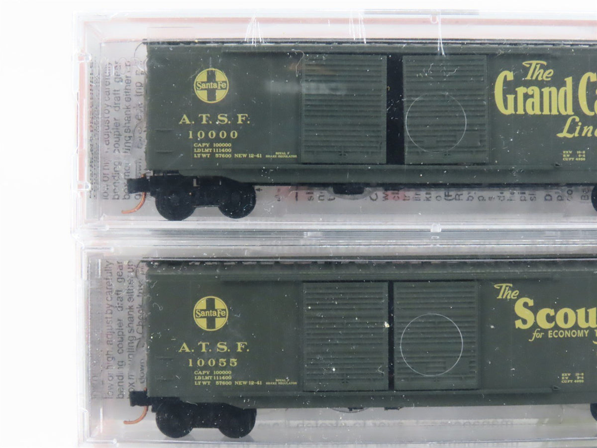 N Scale Micro-Trains MTL 34262 ATSF Map &amp; Slogan Series Box Car 5-Pack Sealed