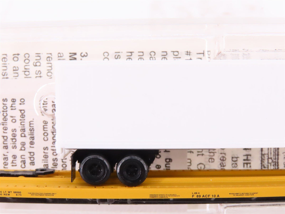 N Micro-Trains MTL 71524 TTX 89&#39; TOFC Flat Car #252705 w/45&#39; Undecorated Trailer