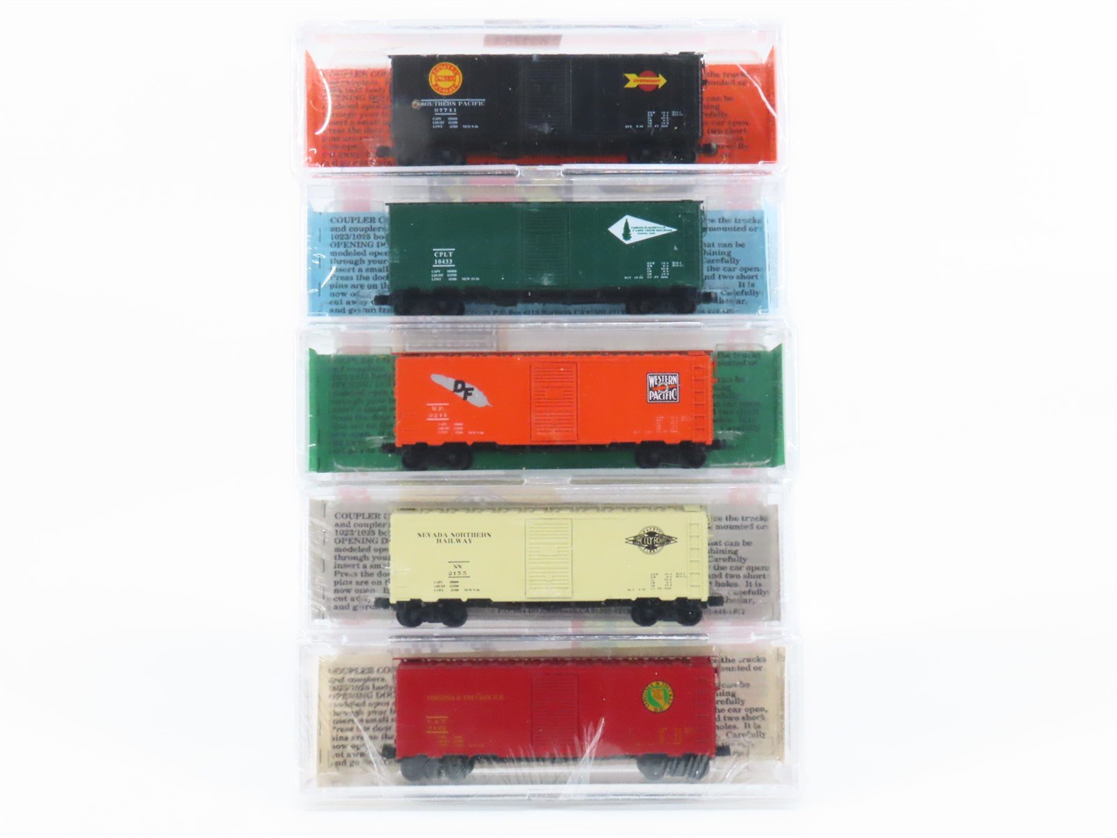 N Deluxe Innovations NSC Special Run Railroads of Reno Box Car 5-Pack Sealed