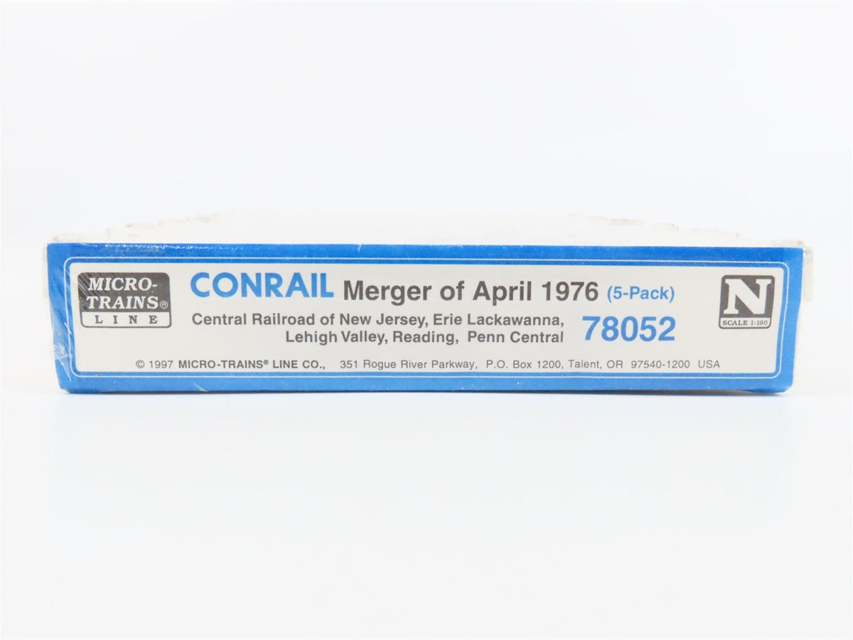 N Scale Micro-Trains MTL 78052 Conrail Merger Hopper &amp; Box Cars 5-Pack Sealed