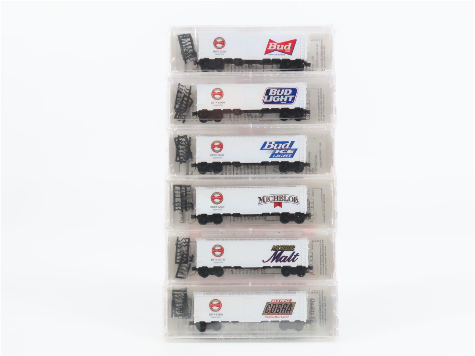 N Scale Micro-Trains MTL NSC Anheuser Busch Brewery Reefer 6-Pack Sealed