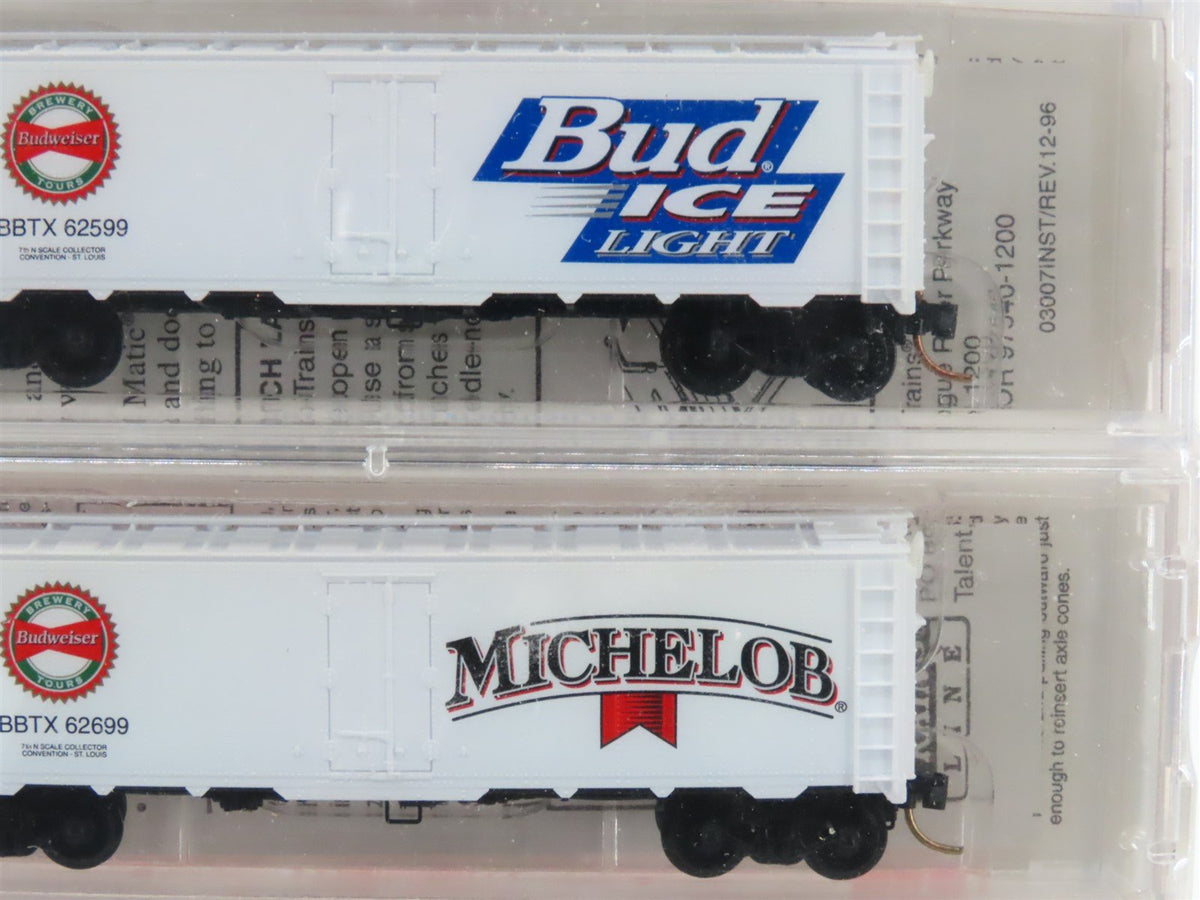 N Scale Micro-Trains MTL NSC Anheuser Busch Brewery Reefer 6-Pack Sealed