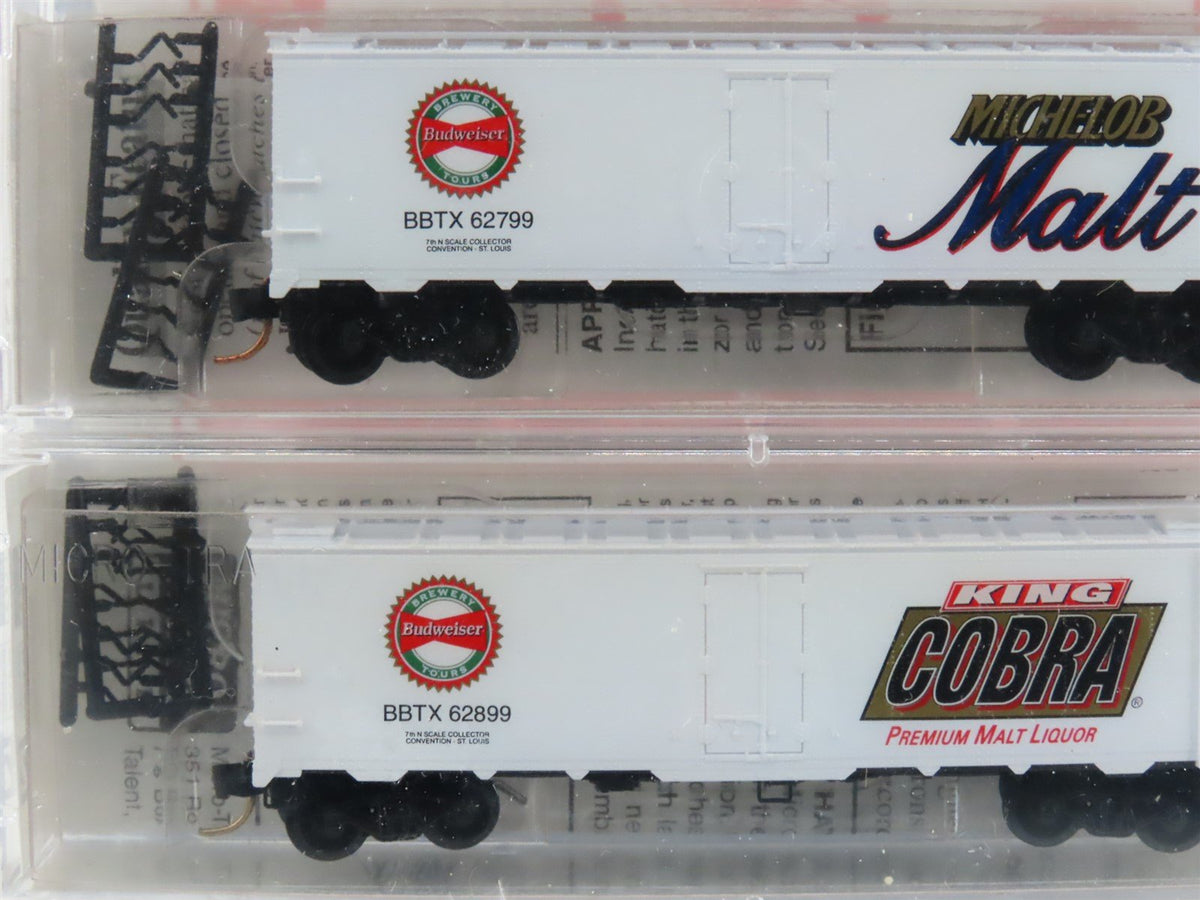 N Scale Micro-Trains MTL NSC Anheuser Busch Brewery Reefer 6-Pack Sealed